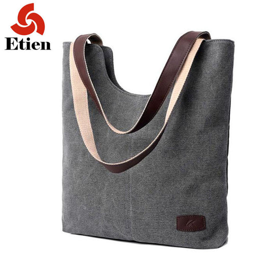 Women's handbags shoulder handbag high quality canvas shoulder bag for women lady bags handbags  famous brands big bag ladies