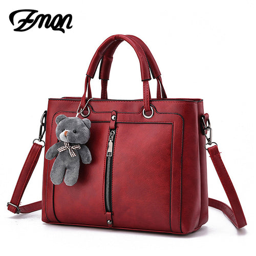 Luxury Women Leather Handbag Red Retro Vintage Bag Designer Handbags High Quality Famous Brand Tote Shoulder Ladies Hand Bag 703