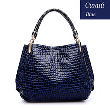 2015 Alligator Leather Women Handbag Bolsas De Couro Fashion Famous Brands Shoulder Bag Black Bag Ladies Bolsas Femininas Sac