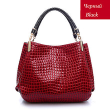 2015 Alligator Leather Women Handbag Bolsas De Couro Fashion Famous Brands Shoulder Bag Black Bag Ladies Bolsas Femininas Sac